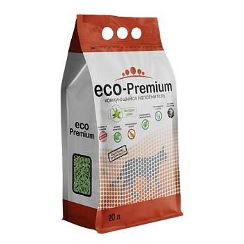 Наполнитель ECO-Premium Комкующийся Алоэ 20л купить 