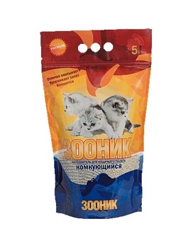 Наполнитель для кошек Зооник Комкующийся 4х5л купить  зоотовары для животных