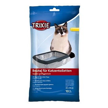 TRIXIE 4044 Пакеты уборочные для кошачьих туалетов L 46 x 59 см, 10 шт 10шт купить 