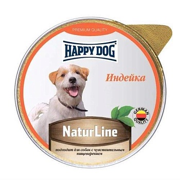 Happy Dog Natur Line консервы для собак Индейка паштет 10х125гр купить 