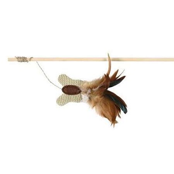 TRIXIE Игрушка для кошки `Удочка с бабочкой` 45 см, текстиль/перья 45733 купить 