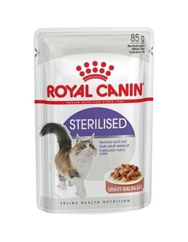 Royal Canin Sterilised Влажный Корм для Стерилизованных Кошек в Соусе 28х85г купить  зоотовары для животных