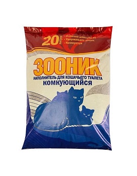 Зооник Комкующийся 20л купить  зоотовары для животных