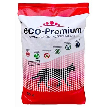 Наполнитель ECO-Premium Комкующийся, BLUE 55л купить 