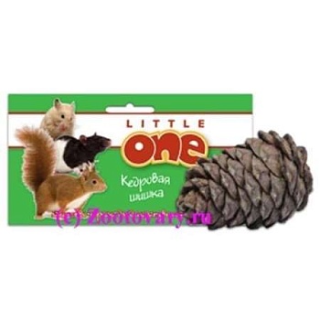 LITTLE ONE Лакомство-игрушка для грызунов Кедровая шишка натуральная с орешками 50г купить 
