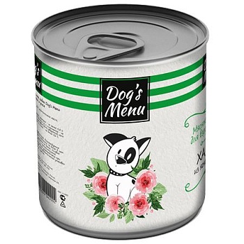 Dog`s Menu консервы для собак Хаггис из Ягненка и риса 750г купить 