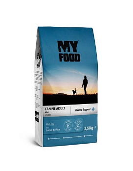 Myfood Canine Adult Mini Multi-Dog with Lamb & Rice сухой корм для собак с ягненком и рисом 2,5кг купить  зоотовары для животных