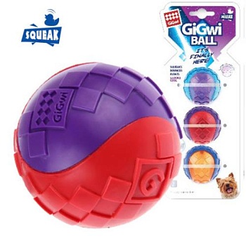GiGwi Игрушка д/маленьких собак Три мяча с пищалкой, не промокают, для активной игры на свежем воздухе 5х5х5 купить 
