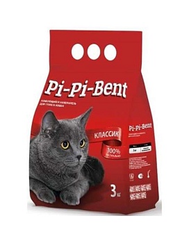 Наполнитель для кошек Pi-Pi-Bent Классик 6х3кг купить  зоотовары для животных