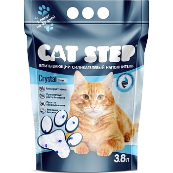 Cat Step Наполнитель Cиликагель для Кошачьего Туалета 8х3,8л купить 