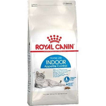 Royal Canin Indoor Appetite Индор Апетайт Контрол корм для кошек, склонных к перееданию от 1 до 7 лет 400г купить 