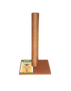HOMECAT Когтеточка-столбик для кошек МАКСИ 410х410х630 (ковролин, джут) цвет коричневый 4128014 купить  зоотовары для животных