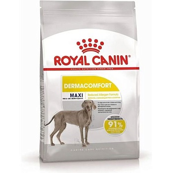 Royal Canin Maxi Dermacomfort Корм для Собак Крупных Размеров При Раздражениях Кожи и Зуде 3кг купить 