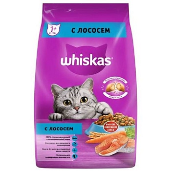 Whiskas Вкусные Подушечки с Нежным Паштетом Лосось 1.9кг купить 