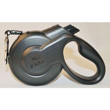 Fida Styleash Стильная рулетка 5м с выдвижной лентой для собак крупных пород до 50 кг черная 5135778 купить 