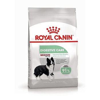ROYAL CANIN MEDIUM DIGESTIVE CARE сухой корм для взрослых и стареющих собак средних размеров с чувствительным пищеварением 12кг купить  зоотовары для животных
