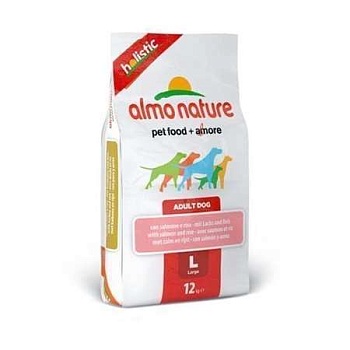 Almo Nature Holistic Корм Сухой для Собак Крупных Пород с Лососем 12кг купить 