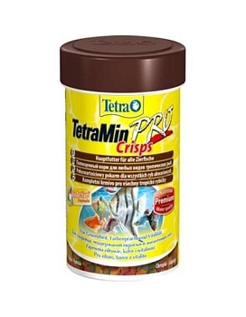 TETRA Min Pro Crisps Основной корм-чипсы для всех видов декоративных рыб 250мл. купить  зоотовары для животных