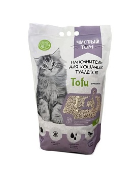 Чистый том наполнитель для кошек Тофу Оригинал 15л купить  зоотовары для животных