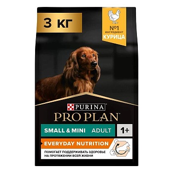 Pro Plan Small & Mini Adult сухой корм для собак мелких и карликовых пород 1 - 10 кг Курица 3кг купить 