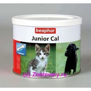 Beaphar Junior Cal Минералальня Смесь для Котят и Щенков 200 Г 10321 купить 