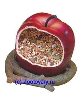 PENN-PLAX Кормушка для птиц внутренняя ЯБЛОКО купить  зоотовары для животных