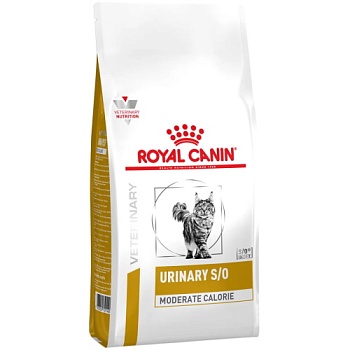 Royal Canin Urinary S/O Moderate Calorie сухой корм для кошек 1,5кг купить 
