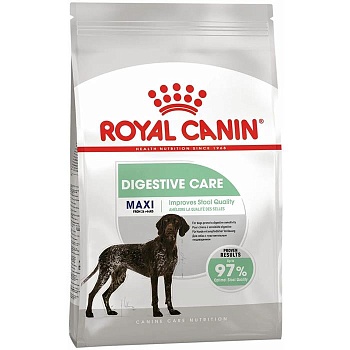 ROYAL CANIN MAXI DIGESTIVE CARE сухой корм для взрослых и стареющих собак средних размеров с повышенной чувствительностью пищеварительной системы 12кг купить  зоотовары для животных