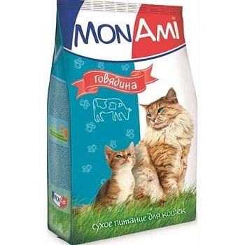 Mon Ami Корм для Кошек с Говядиной Мкб 10кг купить 
