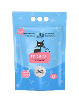 Сиси-Кэт Наполнитель Силикагелевый 7,6л купить  зоотовары для животных