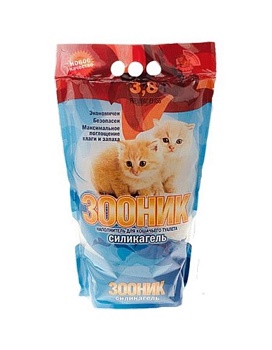 Зооник Cиликагель 3,8л купить  зоотовары для животных