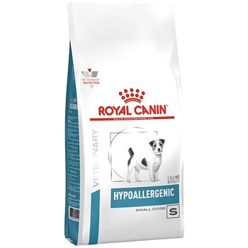 Royal Canin VET Hypoallergenic Small Dog ( Гипоаллердженик Смол Дог) Диета для собак менее 10 кг с пищевой аллергией/ непереносимостью 1кг купить 