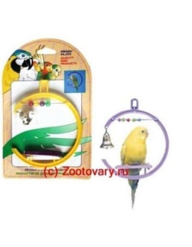 PENN-PLAX Игрушка для птиц КАЧЕЛИ СО СЧЕТАМИ,КОЛОКОЛЬЧИК купить  зоотовары для животных