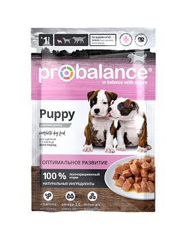 ProBalance Puppy Immuno Protection консервы для щенков 25х85гр купить  зоотовары для животных