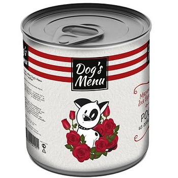 Dog`s Menu консервы для собак Ростбиф из говядины и рубца 750г купить 