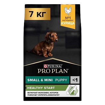 PRO PLAN Puppy Small & Mini сухой корм для щенков мелких и карликовых пород 1 - 10 кг Курица 7 кг купить 