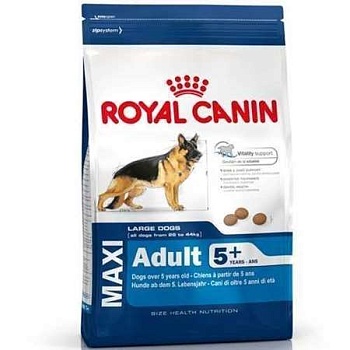 Royal Canin Maxi Adult 5+ Корм для Стареющих Собак Крупных Пород от 5 Лет и Старше 15кг купить 