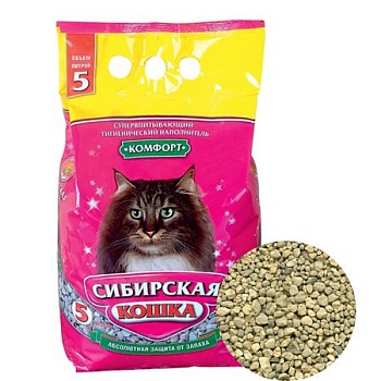 Сибирская Кошка Наполнитель Комфорт 5л купить 