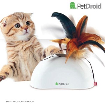 GiGwi PетDroid Интерактивная игрушка для кошек "Фезер Хайдер" с звуковым чипом купить 