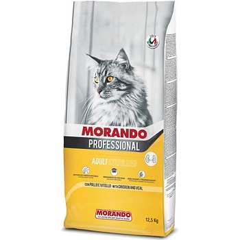 Morando Professional Gatto Сухой корм для стерилизованных кошек с курицей и телятиной 12,5кг купить 