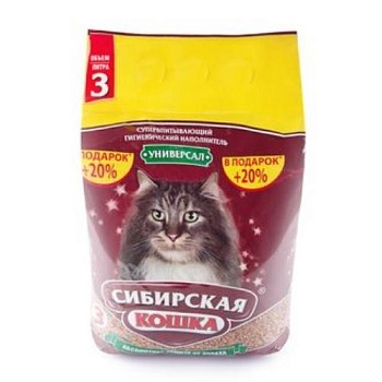 Сибирская Кошка Наполнитель "УНИВЕРСАЛ" купить 