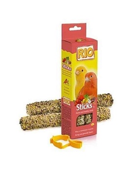 РИО Палочки для канареек с медом и полезными семенами 2х40 г купить  зоотовары для животных