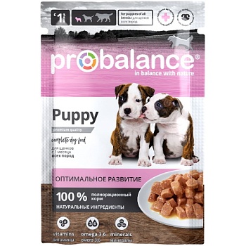 ProBalance Puppy Immuno Protection консервы для щенков 25х85гр купить 