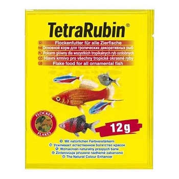 TETRA Rubin - корм для улучшения окраса всех видов рыб с высоким содержанием каротиноидов 100г купить 