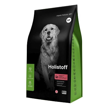 Holistoff сухой корм для собак и щенков средних и крупных пород с Индейкой и рисом 12кг купить 