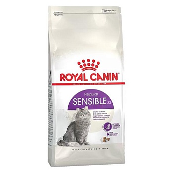 Royal Canin SENSIBLE 33 корм для кошек с чувствительной пищеварительной системой в возрасте сгода до 7 лет 1,2кг купить 