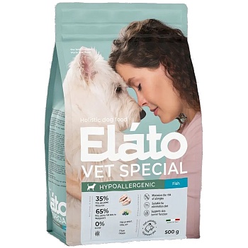 Элато Holistic Vet Special Hypoallergenic Диета сухой для собак Рыба 500г купить 