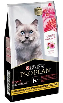 PRO PLAN Nature Elements Adult сухой корм для кошек Курица 7кг купить 