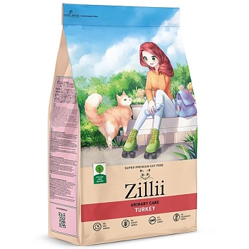 ZILLII Urinary Care Cat Сухой корм для взрослых кошек РН контроль Индейка 2кг купить 