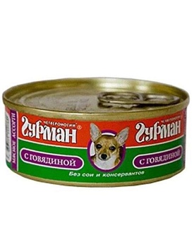 Четвероногий Гурман Мясное Ассотри для собак с Говядиной 24х100г купить  зоотовары для животных